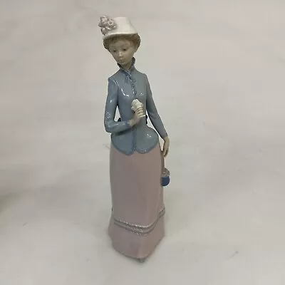 Buy Lladro Figure Of A Lady Holding A Flower, Good Condition, 31.5cm High • 30£