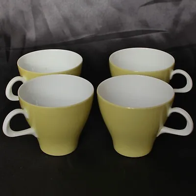 Buy Thomas (Rosenthal) Olive Green Finlandia Range Porcelain 4 X Coffee Cups/Cans • 24.50£