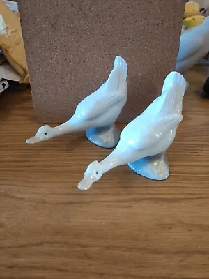 Buy  PAIR OF NAO / LLADRO GAGGLE OF GEESE FIGURINES. STUNNING Condition FABULOUS  • 5£