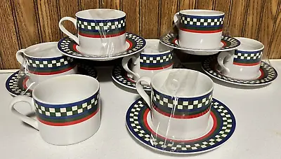 Buy International Tableworks Cup And Saucers Grannycore 6 Sets With Extra Cup Gifts • 27.68£
