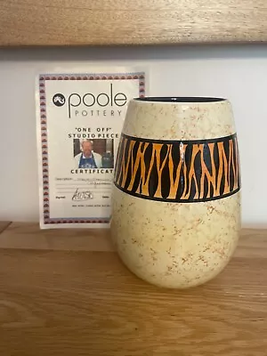 Buy Poole Pottery Alan White -african-handthrown Vase-one Off Piece • 25£