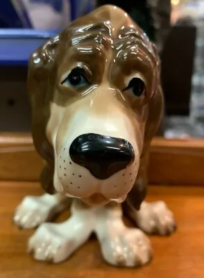 Buy Lovely Very Rare Vintage Szeiler Studio Bloodhound Porcelain Figurine SU37 • 30£