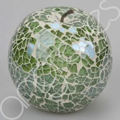Buy Mosaic Glass Apple (Green) Home Decorative Decor Fruit Display Piece Gift • 9.95£