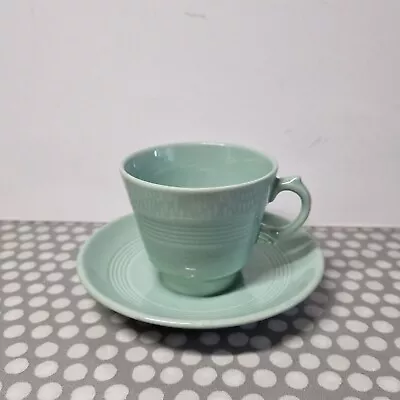 Buy Woods Ware  Beryl  Green Cup And Saucer • 4.21£