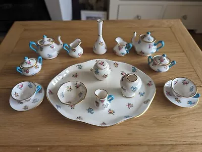 Buy Crown Staffordshire Miniature Tea Set With Tray And Many Additional Pieces • 150£