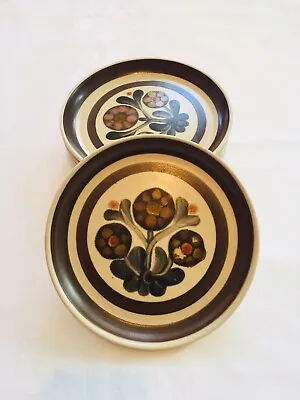 Buy 6x  Vintage 1960's Denby Langley Stoneware Mayflower 6 1/2 Inch 6.5” Plates • 17.78£