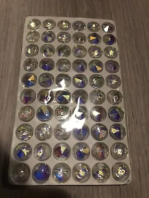 Buy Heart Shape Glass Crystal Beads Clear AB Aurora Rainbow Iridescent 10mm 60pcs • 9.99£