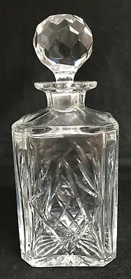 Buy Square Based Crystal Glass Thomas Webb Whisky Decanter W Faceted Globe Stopper • 19.99£
