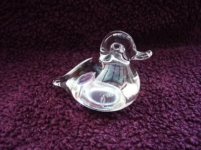 Buy Rare Vintage Wedgwood Glass Miniature Animal Duck Paperweight Clear - Etched  • 17.99£