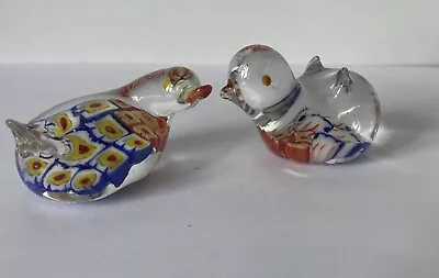 Buy Attractive Millefiori Art Glass Duck & Bird ?Murano, 2”x 1.5”, VGC • 7£