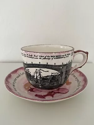 Buy Grays Pottery Cup And Saucer Commemorating The Iron Bridge Over The Wear • 100£