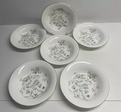 Buy Wedgwood Bone China Honeysuckle Gray Soup PlatesBowls ( D37), Tableware • 24.99£