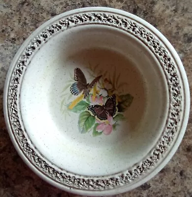 Buy Vintage Purbeck Pottery Small Trinket Dish. Butterflies. 1970s • 8£