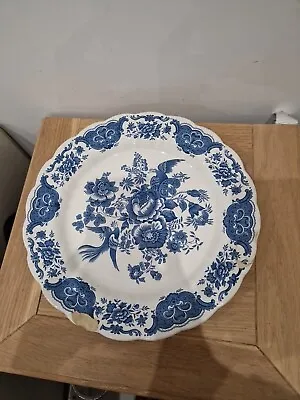 Buy Vintage Large Round  Ridgway Blue Staffordshire England ‘Windsor’  Plate   37cm  • 15£