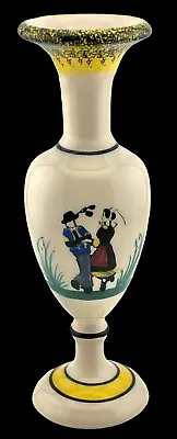 Buy Vintage Henriot Quimper Vase Hand Painted Breton Dancing Couple France 7” • 28.79£