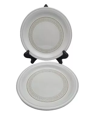 Buy Denby Langley Lorenzo Medici Elegant Dessert Plates 7  Offwhite Stoneware (2) • 16.20£
