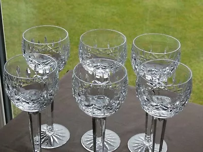Buy 6 X Tyrone Crystal ROSSES  Hock / Wine Glasses - Stamped - Ex Cond • 99.99£