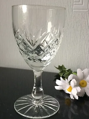 Buy 24% Cut Crystal Red Wine Glass Geometric Design Drinking Sherry Glassware 150ml • 7£