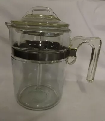 Buy Vintage Pyrex Glass A-4 Stovetop Coffee Pot - Complete - READ DESCRIPTION BELOW • 38.41£