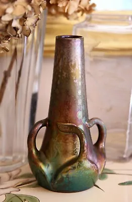 Buy DELPHIN MASSIER / LUCIEN LÉVY-DHURMER - Lustre Vase C. 1890 Vallauris Golfe Juan • 790£