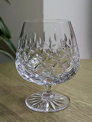 Buy Vintage Crystal Brandy Glasses 4 1/2  Diamond Vertical Cut Heavy Quality Superb  • 6.95£