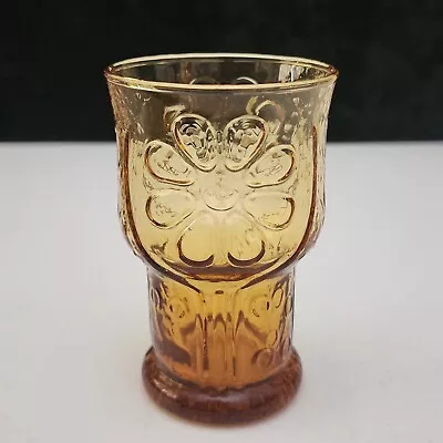 Buy ONE Vintage 1970s Libbey Country Garden Amber Daisy 4  Juice Glass Replacement  • 9.60£