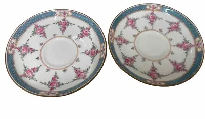 Buy Two Rare Blue Starline Minton China 1912 Rd No. 579755 Saucers • 20£