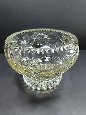 Buy Lovely Vintage Brierly Crystal Cut Glass Heavy Footed Vase Centre Piece • 22.75£