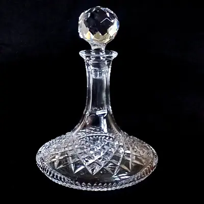 Buy 1 (One) TYRONE CRYSTAL SPERRINS Cut Lead Crystal Ships Decanter-Signed DRETIRED • 160.89£