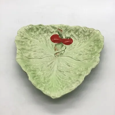 Buy Vtg Carlton Ware Australian Design Green Lettuce Leaf Tomato Plate Trinket Dish • 5£