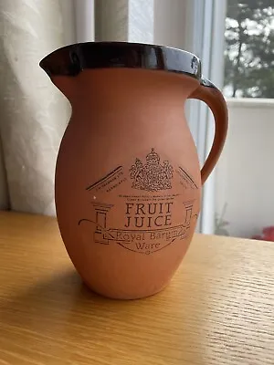 Buy Vintage Royal Barum Ware Fruit Juice Terracotta 16cm  Jug -A Jug From Devon! • 12.50£