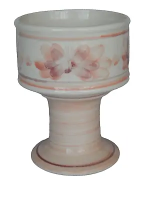 Buy Jersey Pottery Pink Candle Holder Pillar Candle Vintage Retro Studio Pottery • 4£
