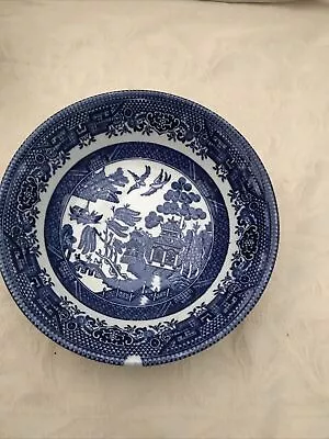 Buy Vintage Churchill Willow Pattern  Cereal Bowl X1 • 5£