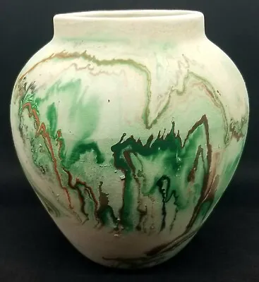 Buy Native American Pottery Vase Swirl Design Handmade Clay Nemadji Pottery 7.5  VTG • 24.07£