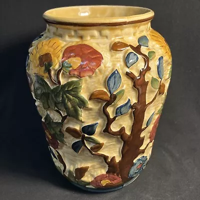 Buy H J Wood,Vintage. Hand Painted,Indian Tree Design.Vase Ref. 573/1769 Sy. • 19.99£