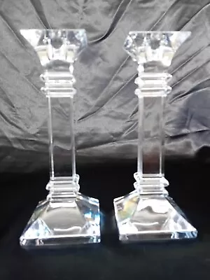 Buy Waterford 'Marquis' 8   Crystal Candle Sticks. Pair. VGC. • 28.90£