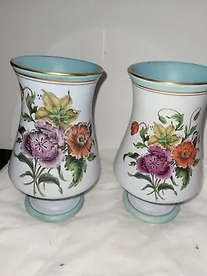 Buy Pair Gouda Sandra Flora Keramiek Vases • 65£