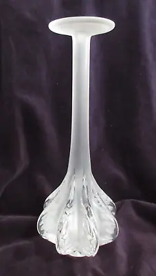 Buy Vintage Lalique Crystal CLAUDE Bud Vase 13.5  Frosted Signed France EUC • 338.87£