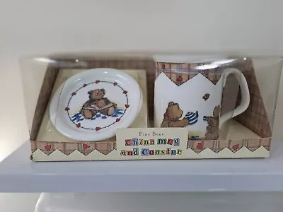 Buy Vintage Marks & Spencer -St. Michaels - Teddy Bear Bone China Cup And Saucer Set • 12.99£