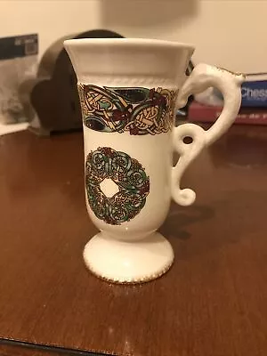 Buy Celtic Design Mug Vintage Porcelain Handpainted In Galway • 15£