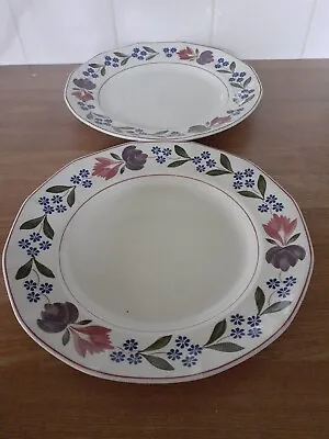 Buy Adams Old Colonial Dinner Plates X 2 Approx 26cm Diameter • 14£