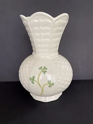 Buy Green Irish Shamrock Clover Ivory Porcelain 8  Vase EUC • 9.64£