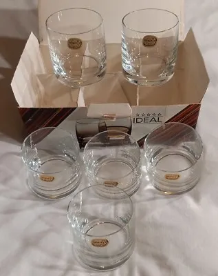 Buy X6 Vintage Bohemia Crystal 140ml Whiskey Tumbler Glasses | Boxed | Vgc! • 21.99£