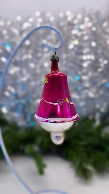 Buy Jingle Bells Vintage Christmas Decorations Glass Ukrainian Ornaments • 12£
