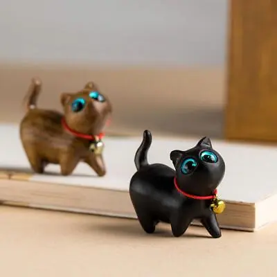 Buy 1pcs Desktop Decoration Curious Cat Figurines Miniature Model Cat Ornament X8K5 • 4.84£