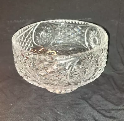 Buy Vintage TYRONE Cut Lead Crystal 6  Bowl - Small Pedestal • 48.26£