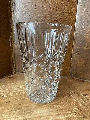 Buy Cut Glass Vase - 25cm Tall • 9£