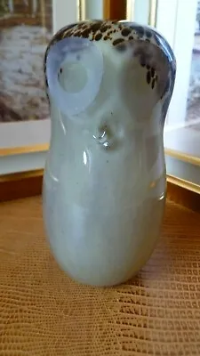 Buy Vintage Wedgwood Art Glass Owl Bird Figurine Paperweight Marked • 15£