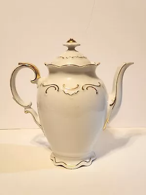 Buy Royal China Porcelain 10  Coffee Pot Teapot Gold Accents  • 42.52£