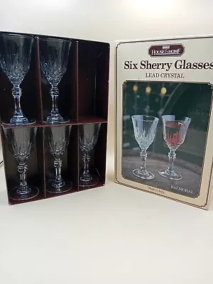 Buy 5 Beautiful Quality Lead Crystal /Sherry Glasses  • 10£